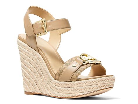 michael kors espadrilles wedges|michael kors suede wedge sandals.